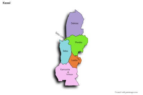 Sample Maps for Kasaï (colored,shadowy)
