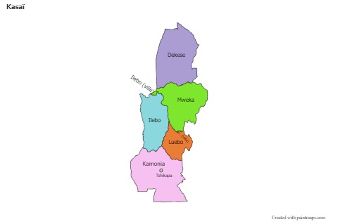 Sample Maps for Kasaï (colored)