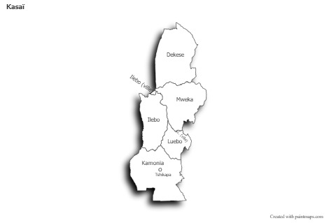 Sample Maps for Kasaï (black-white,shadowy)