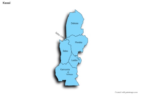 Sample Maps for Kasaï (blue,shadowy)