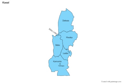 Sample Maps for Kasaï (blue)
