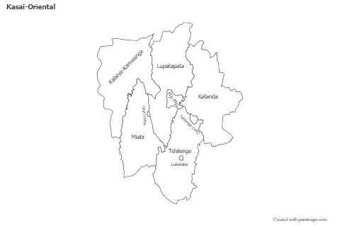 Sample Maps for Kasaï-Oriental (black-white)