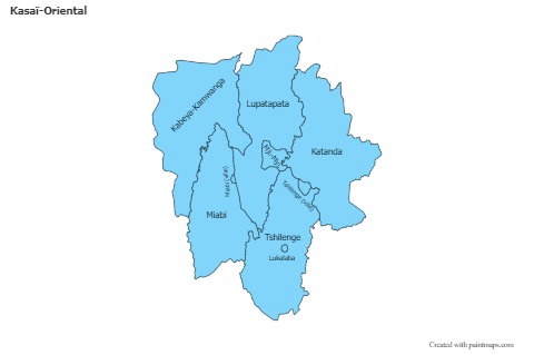 Sample Maps for Kasaï-Oriental (blue)