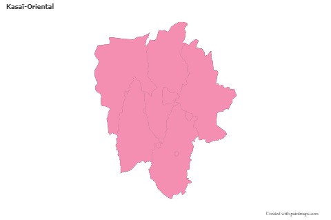Sample Maps for Kasaï-Oriental (pink,outline)