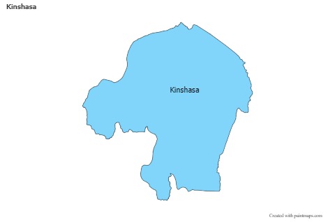 Sample Maps for Kinshasa (blue,outline,shadowy)