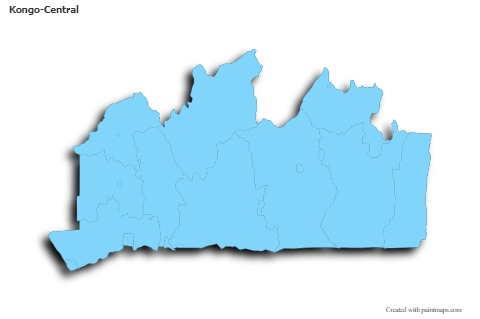 Sample Maps for Kongo-Central (blue,outline,shadowy)