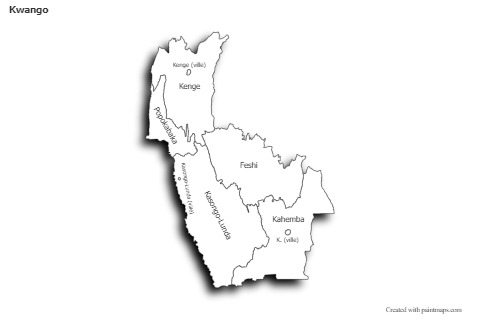 Sample Maps for Kwango (black-white,shadowy)