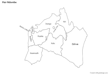 Sample Maps for Mai-Ndombe (black-white)