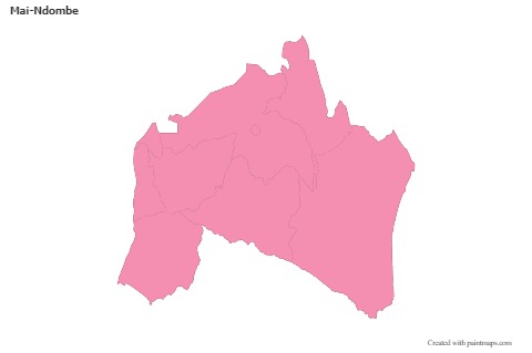 Sample Maps for Mai-Ndombe (pink,outline)