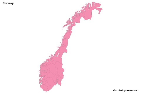Sample Maps for Norway (pink,outline)
