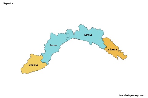 Sample Maps for Liguria (colored)