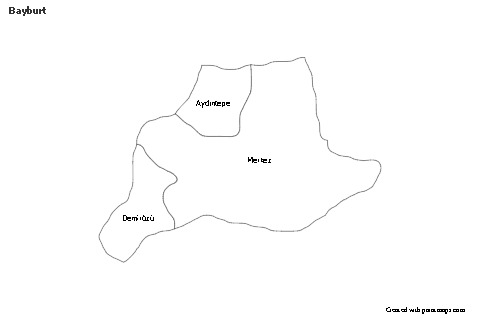 Sample Maps for Bayburt (black-white)
