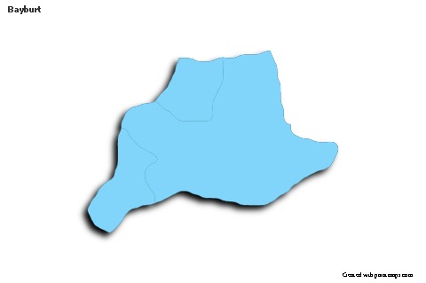 Sample Maps for Bayburt (blue,outline,shadowy)