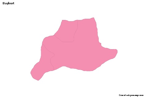 Sample Maps for Bayburt (pink,outline)