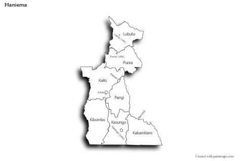 Sample Maps for Maniema (black-white,shadowy)