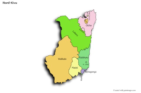 Sample Maps for Nord-Kivu (colored,shadowy)