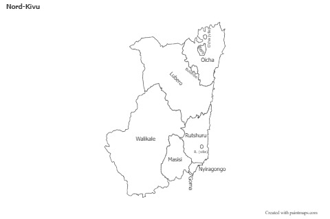 Sample Maps for Nord-Kivu (black-white)