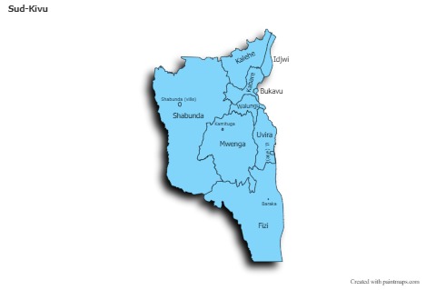 Contoh Peta untuk Sud-Kivu (biru)