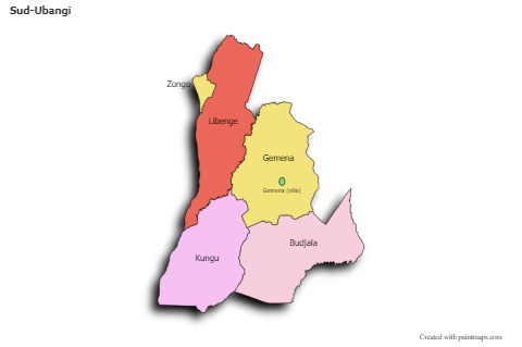 Sample Maps for Sud-Ubangi (colored,shadowy)