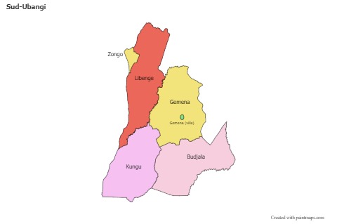 Sample Maps for Sud-Ubangi (colored)