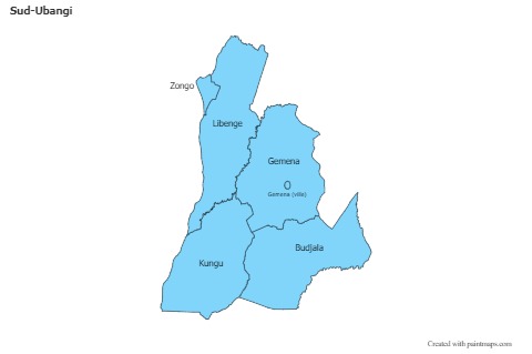 Sample Maps for Sud-Ubangi (blue)