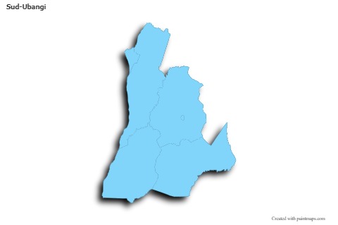 Sample Maps for Sud-Ubangi (blue,outline,shadowy)