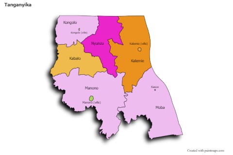 Sample Maps for Tanganyika (colored)
