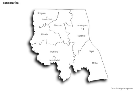 Sample Maps for Tanganyika (black-white)