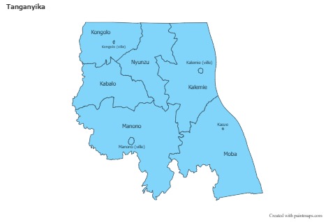 Sample Maps for Tanganyika (blue)