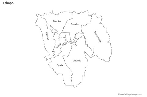 Sample Maps for Tshopo (black-white)