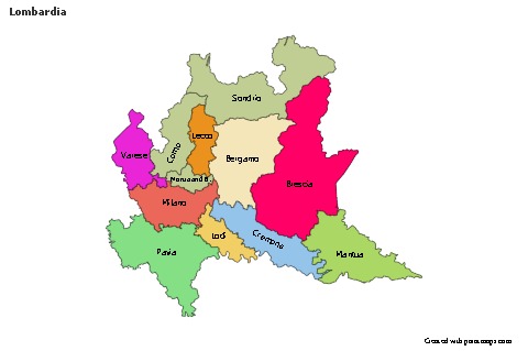 Contoh Peta untuk Lombardia (berwarna)