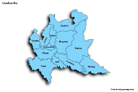 Contoh Peta untuk Lombardia (biru,bayangan)