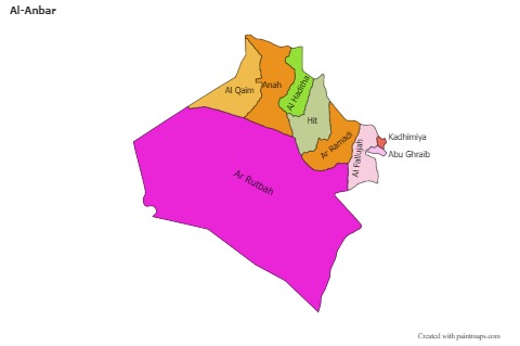 Contoh Peta untuk Al-Anbar (berwarna)