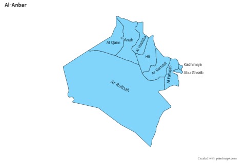 Contoh Peta untuk Al-Anbar (biru)