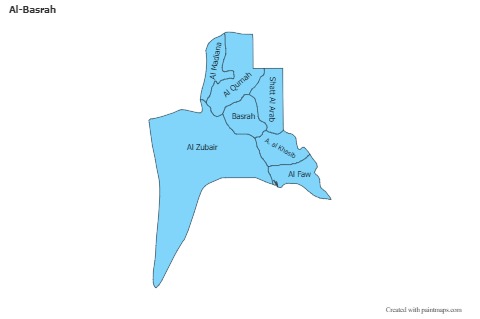Sample Maps for Al-Basrah (blue)