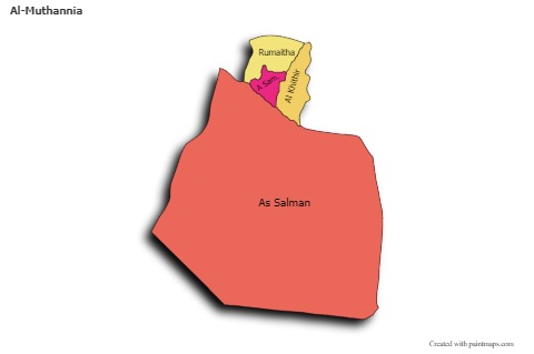 Sample Maps for Al-Muthannia (colored,shadowy)