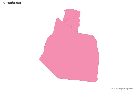 Sample Maps for Al-Muthannia (pink,outline)