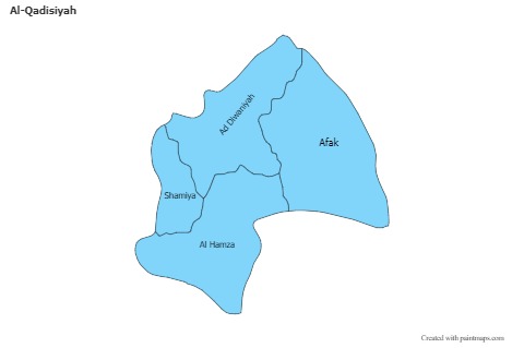 Sample Maps for Al-Qadisiyah (blue)