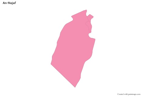 Sample Maps for An-Najaf (pink,outline)