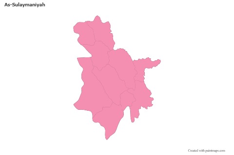 Mapas de muestra para As-Sulaymaniyah (rosa,contorno)