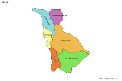 Sample Maps for Babil (colored)