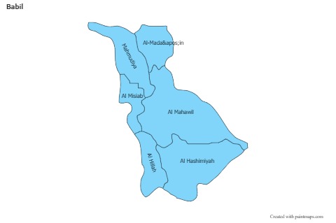 Sample Maps for Babil (blue)
