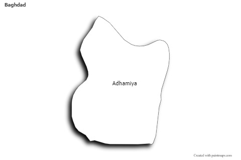 Sample Maps for Baghdad (black-white,shadowy)