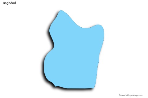 Sample Maps for Baghdad (blue,outline,shadowy)