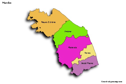 Sample Maps for Marche (colored,shadowy)