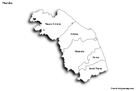 Sample Maps for Marche (black-white,shadowy)