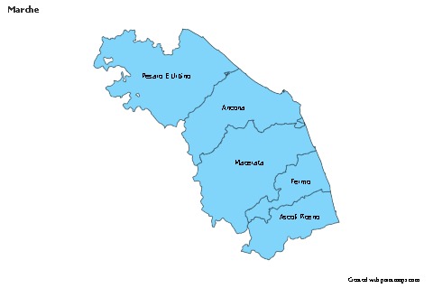 Sample Maps for Marche (blue)