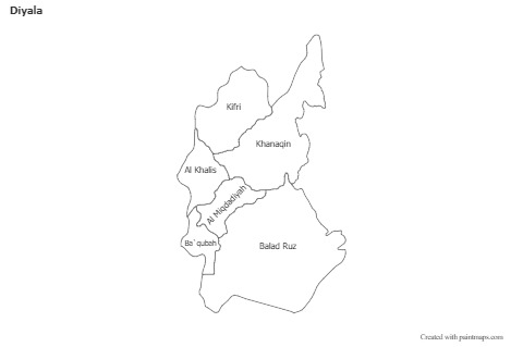 Sample Maps for Diyala (black-white)
