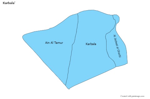 Contoh Peta untuk Karbala' (biru)