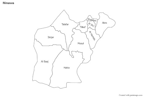 Sample Maps for Ninawa (black-white)